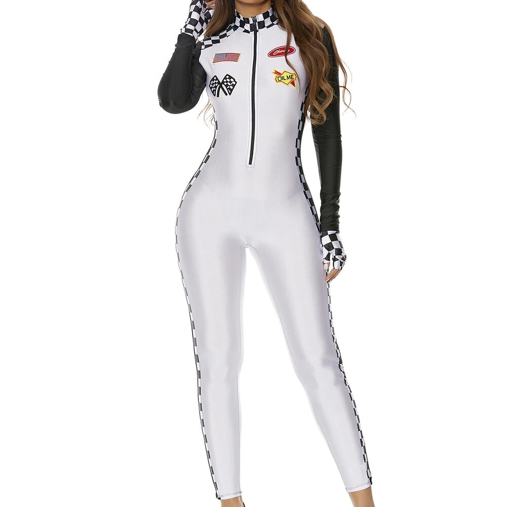6902 High Speed Racer Costume | 3-piece Racer Costume Set with Checker